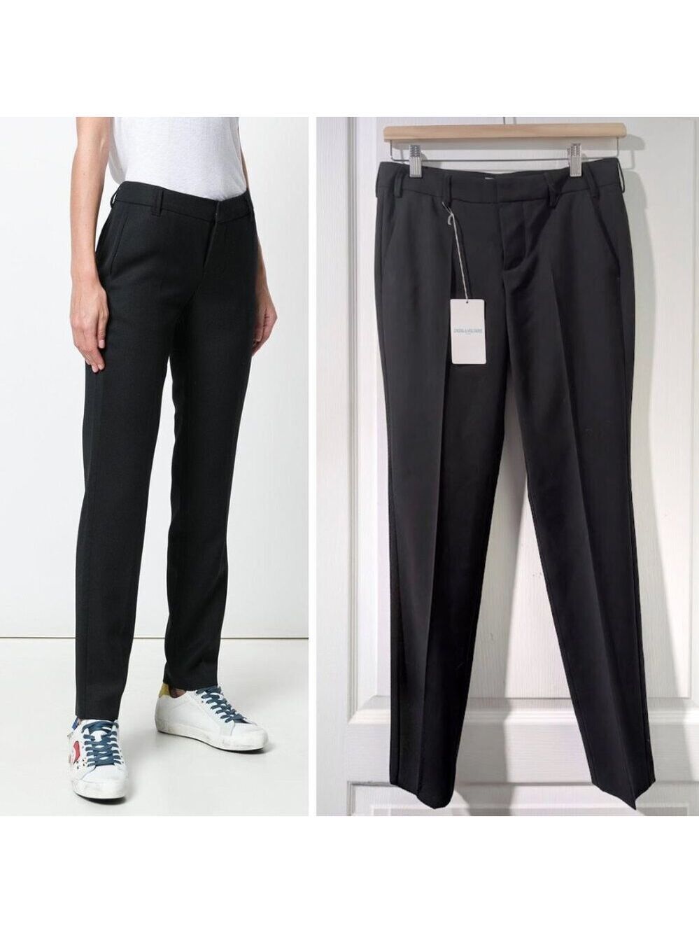 Zadig & Voltaire | Prune 100% Virgin Wool Dress Pants In Black